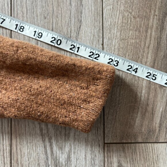 The Simple Folk Wool Maple Brown Knit Hoodie Sweater Womens XS Cabincore Scandi - Picture 8 of 15